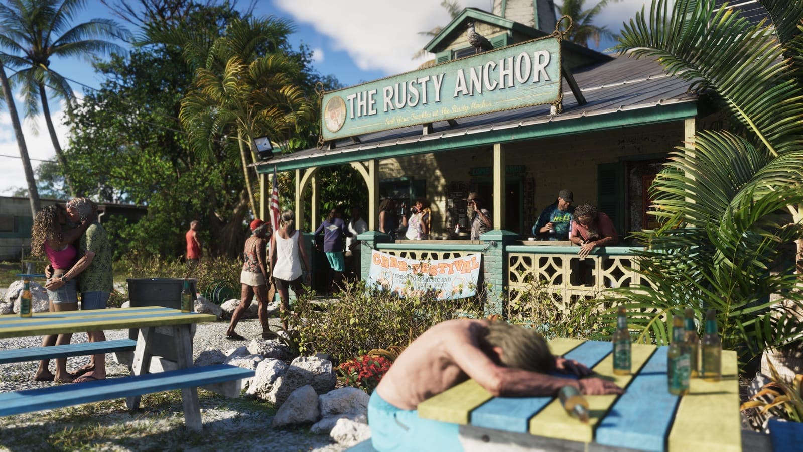 The Rusty Anchor bar in the Leonida Keys, official GTA 6 screenshot